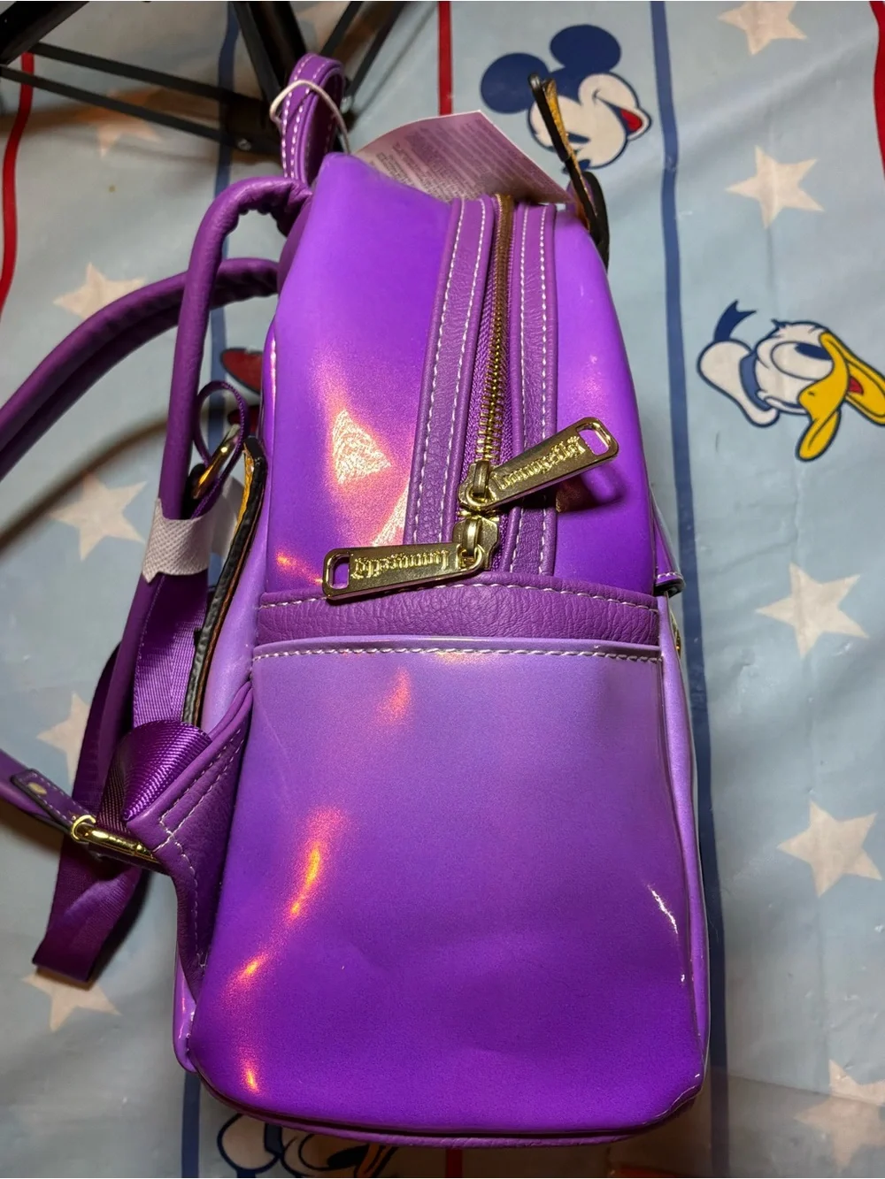Disney parks loungefly epcot purple figment mini backpack -NWT